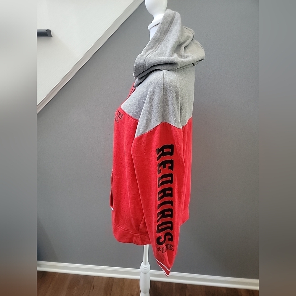 Pink VS x 5th & Ocean Illinois State Red Birds Back the Birds Hoodie Size M - Picture 3 of 5